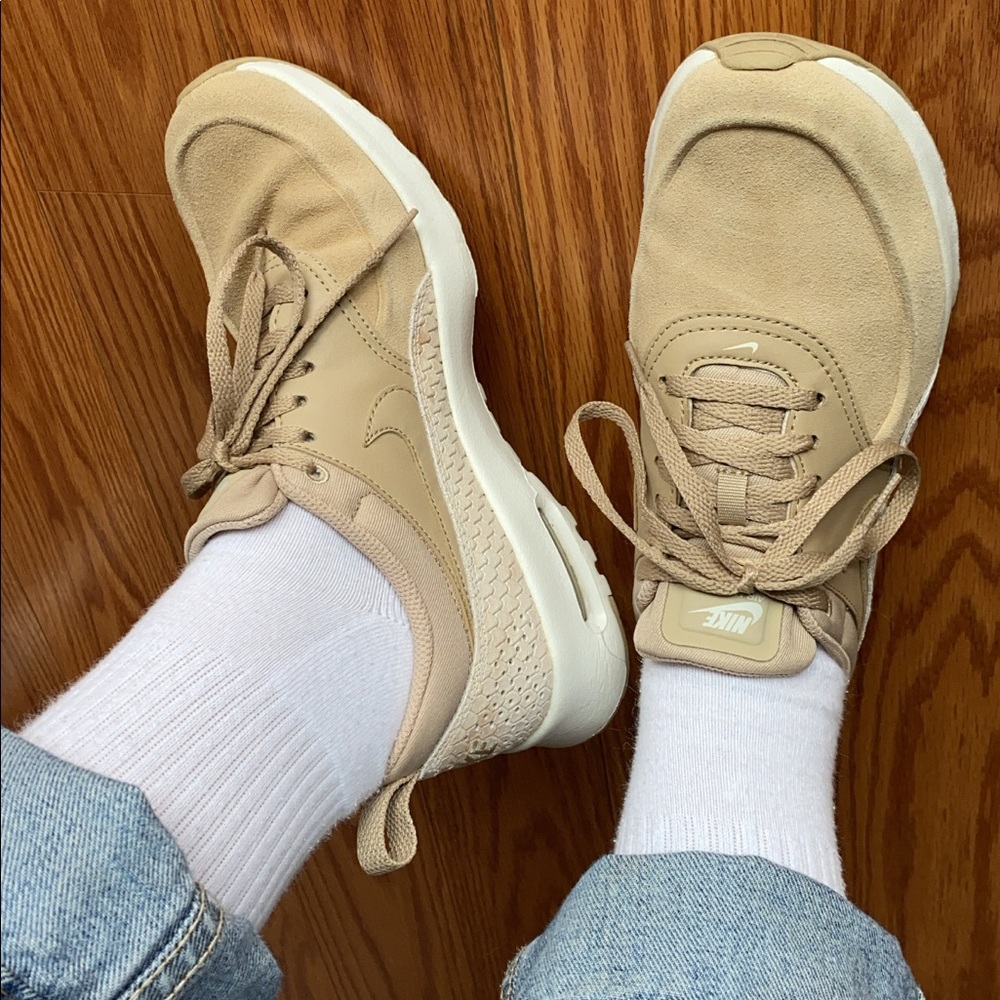 Tan, snakeskin Nike Air Max - Women’s SZ8